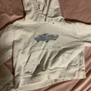 cropped car hoodie